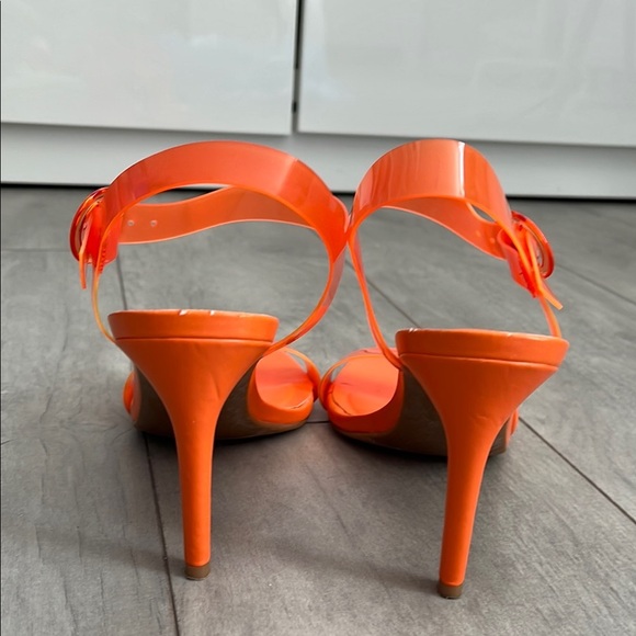 CHINESE LAUNDRY Women's Orange Jelly Heeled Sandals, Size 8.5 - Picture 5 of 9